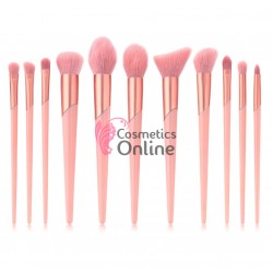 Pensule de Make-up 11 bucati Pink Profesionale MKB03